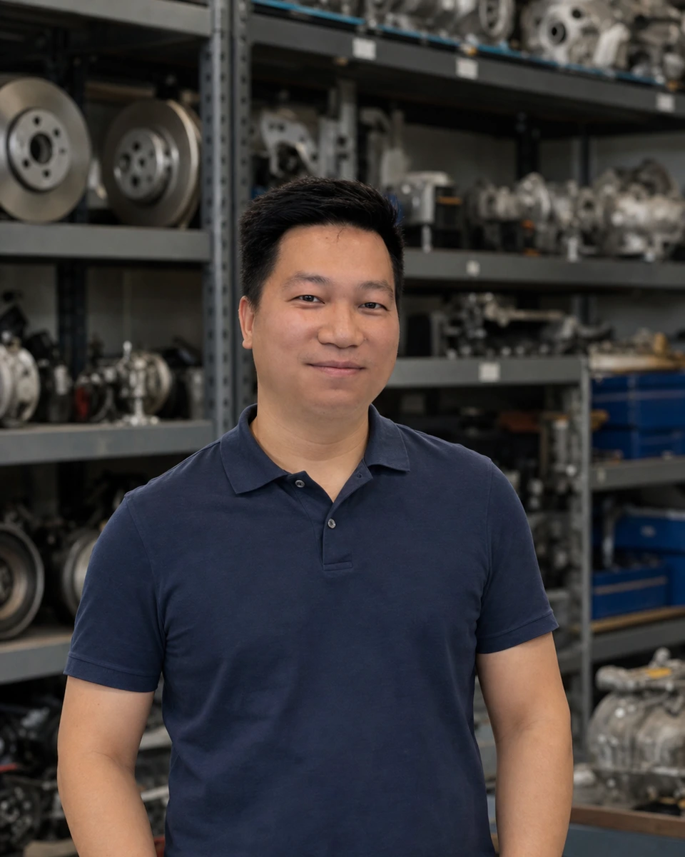 Portrait of Jeck, CEO of OMG Spare Parts
